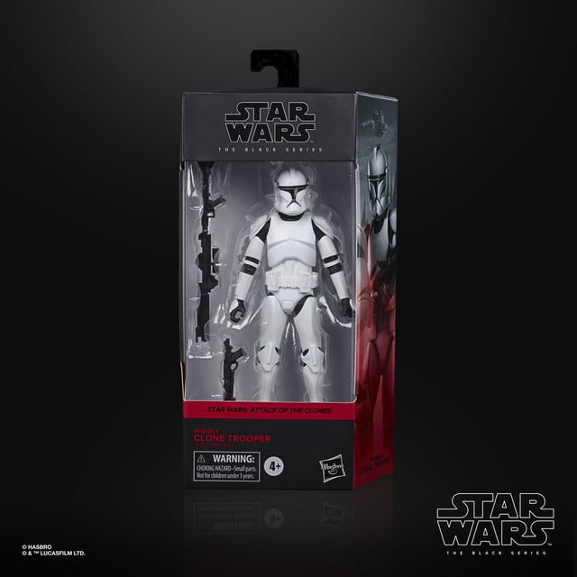 Star Wars The Black Series Phase I Clone Trooper Toy 6-Inch Scale Star Wars: The Clone Wars Figure - Toy Snowman