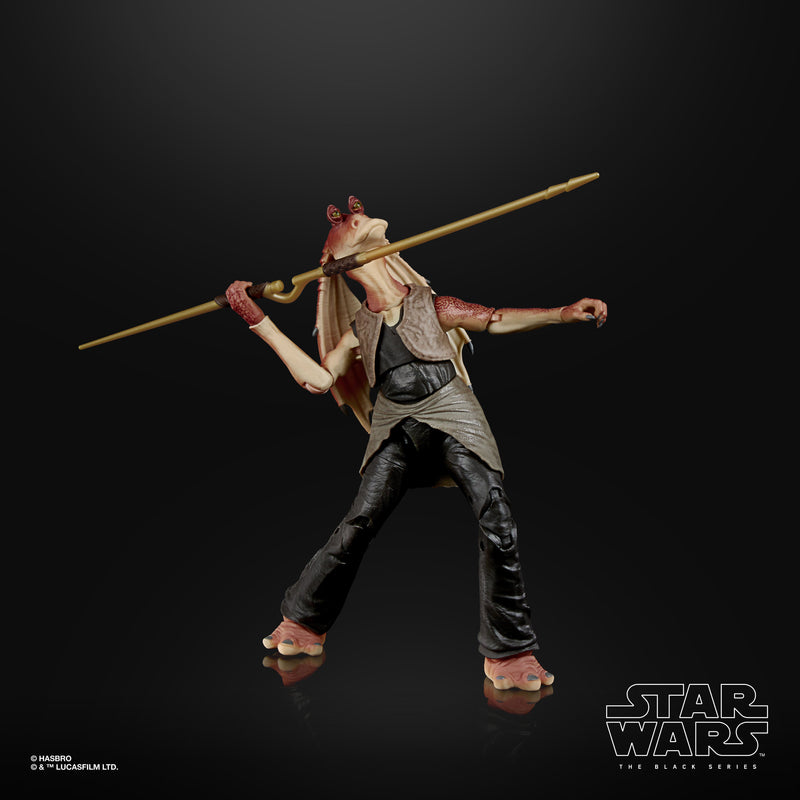 Star Wars The Black Series Jar Jar Binks 6-Inch-Scale Star Wars: The Phantom Menace Collectible Deluxe Action Figure - Toy Snowman