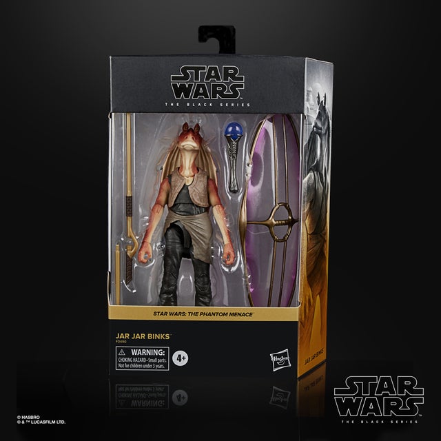 Star Wars The Black Series Jar Jar Binks 6-Inch-Scale Star Wars: The Phantom Menace Collectible Deluxe Action Figure - Toy Snowman