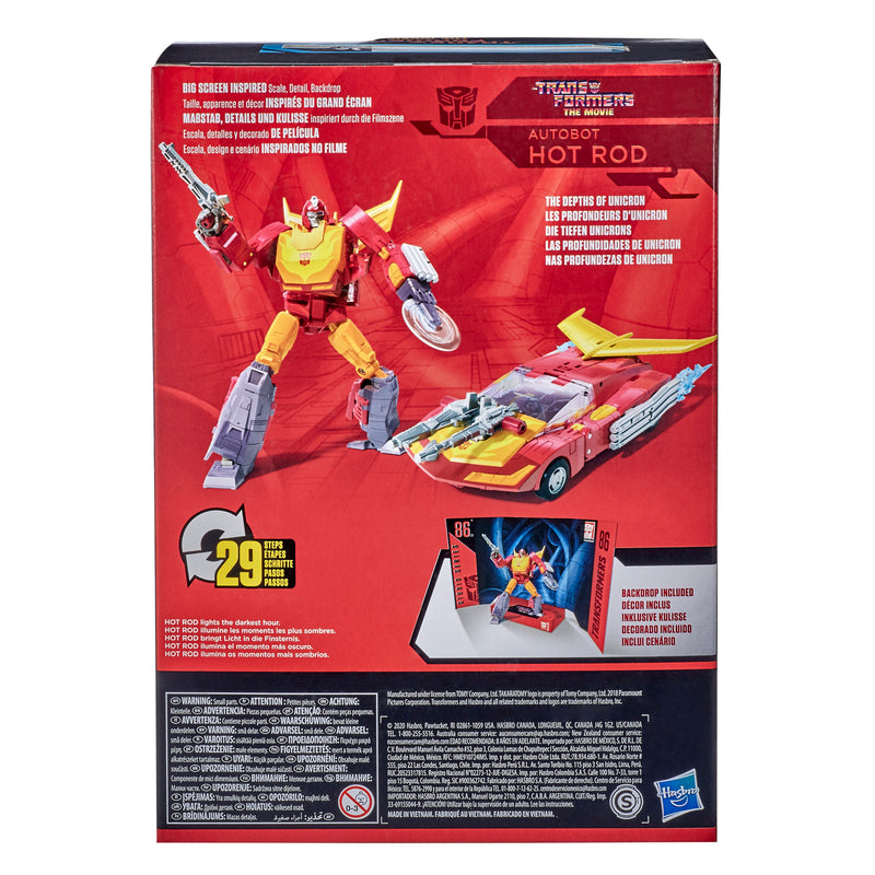 (pre-order) Transformers Toys Studio Series 86 Voyager The Transformers: The Movie Autobot Hot Rod Action Figure - Toy Snowman