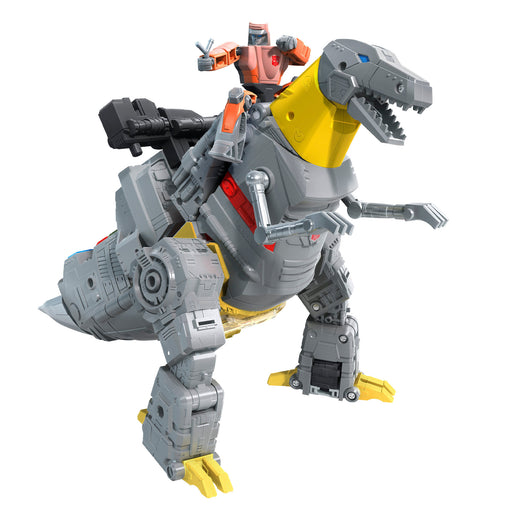 Transformers Toys Studio Series 86-06 Leader The Transformers: The Movie Grimlock and Autobot Wheelie Action Figure - Toy Snowman