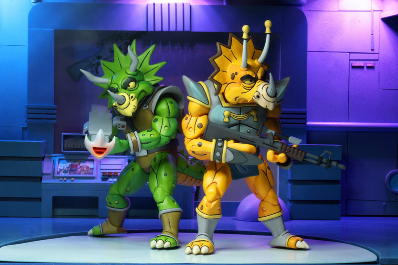 (pre-order) TMNT CARTOON (Cartoon) – 7” Scale Action Figure – Captain Zarax and Zork 2 Pack. - Toy Snowman