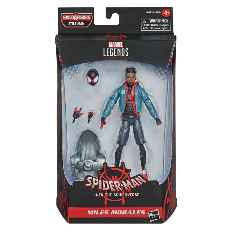 Hasbro Marvel Legends Series Spider-Man: Into the Spider-Verse Miles Morales 6-inch Collectible Action Figure - Toy Snowman