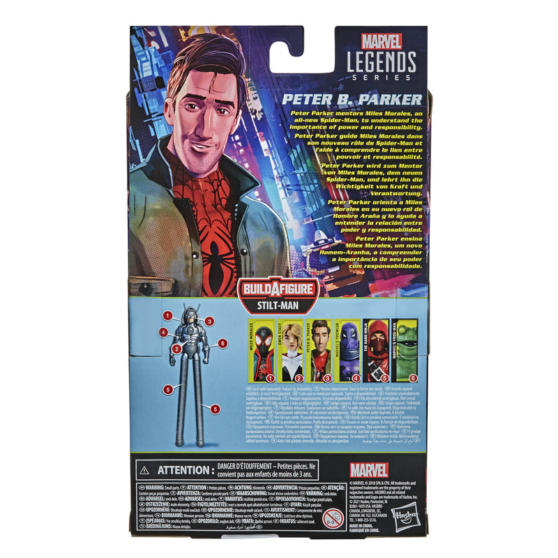 Hasbro Marvel Legends Series Spider-Man: Into the Spider-Verse Peter B. Parker 6-inch Collectible Action Figure - Toy Snowman