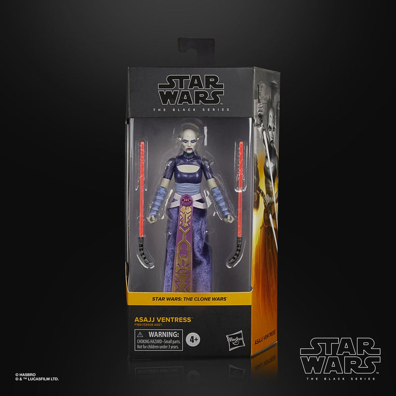 (pre-order) Star Wars The Black Series Asajj Ventress Toy 6-Inch Scale Star Wars: The Clone Wars Collectible Figure - Toy Snowman