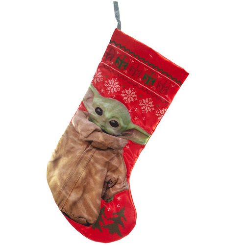 Kurt Adler Christmas Stocking, Printed Star Wars "The Child" Baby Yoda - Thumbnail 2