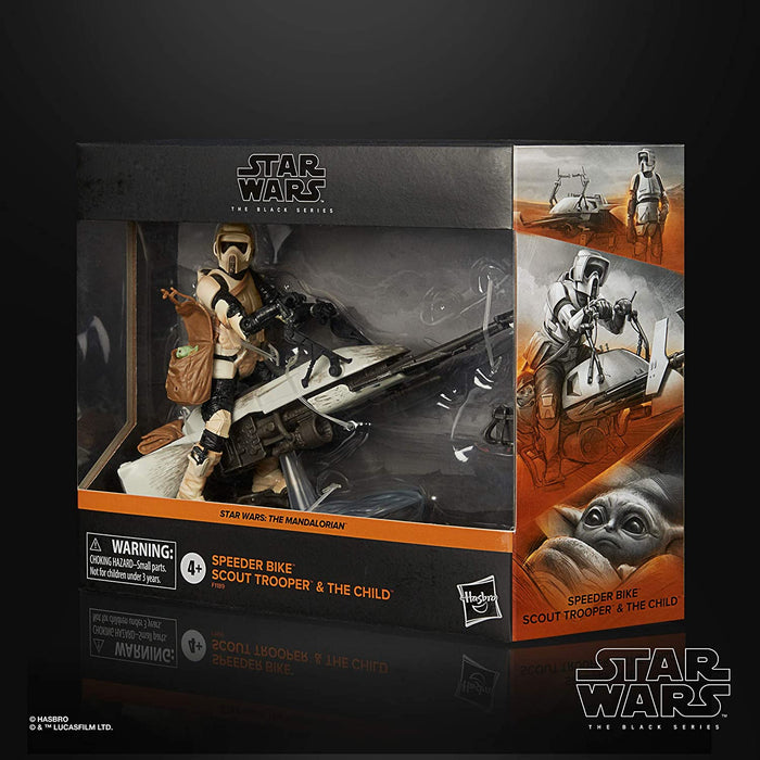 Star Wars The Black Series Speeder Bike Scout Trooper and The Child Toys 6-Inch-Scale The Mandalorian (Amazon Exclusive) - Toy Snowman