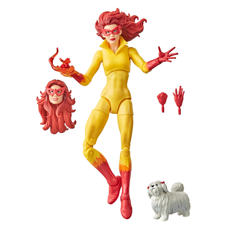 Hasbro Marvel Legends Series Avengers 6-inch Collectible Action Figure Toy Marvel’s Firestar With Dog - Toy Snowman