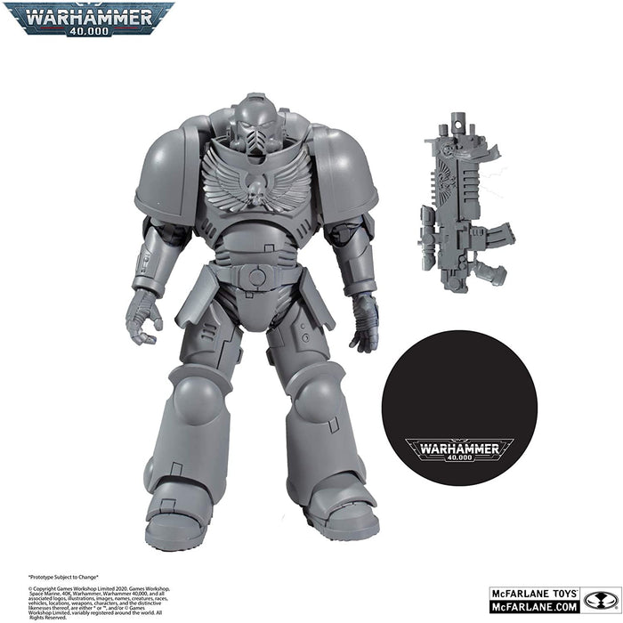McFarlane Toys Warhammer 40,000 Space Marine Primaris Intercessor Artist Proof Action Figure - Toy Snowman