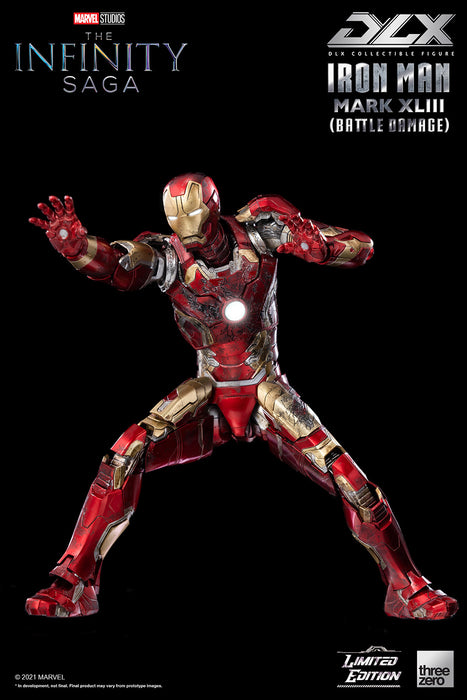 Marvel Studios: The Infinity Saga DLX Iron Man Mark 43 (Battle Damage) -  -  ThreeZero