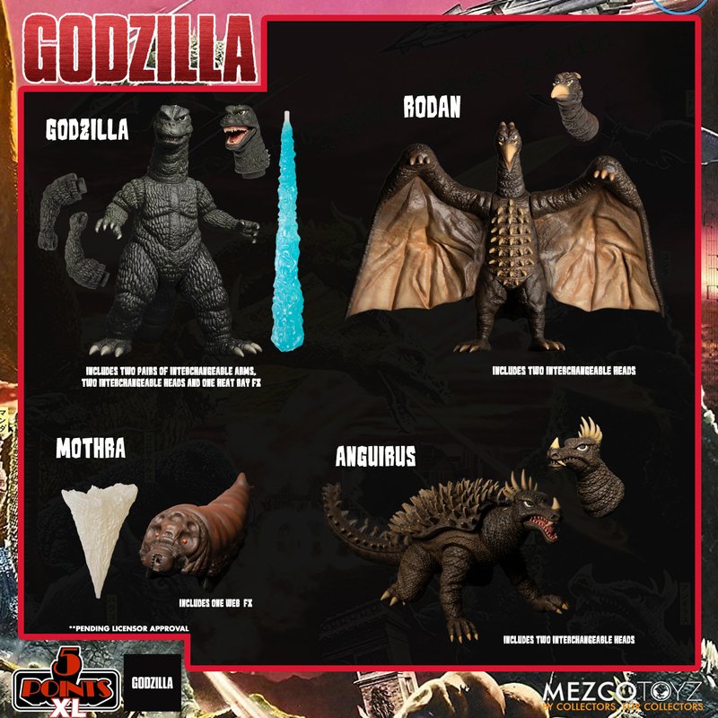 Godzilla: Destroy All Monsters (1968) - Round 1 Boxed Set - Action & Toy Figures -  MEZCO TOYS