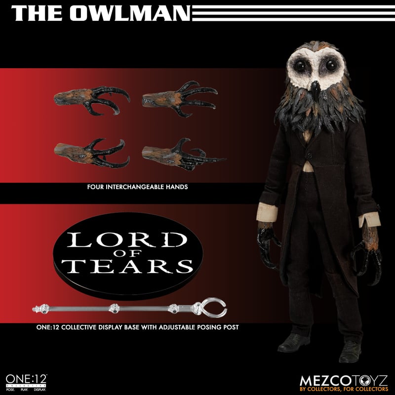 ONE:12 Lord of Tears - THE OWLMAN (preorder) - Collectables > Action Figures > toys -  MEZCO TOYS