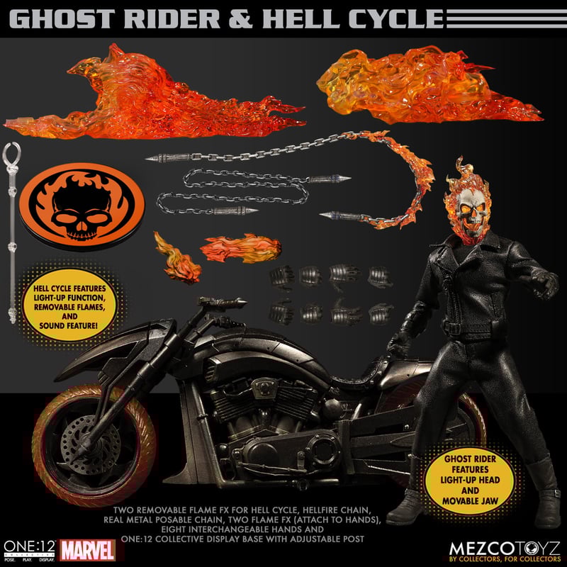 Mezco Ghost Rider & Hell Cycle Set (preorder) -  -  MEZCO TOYS