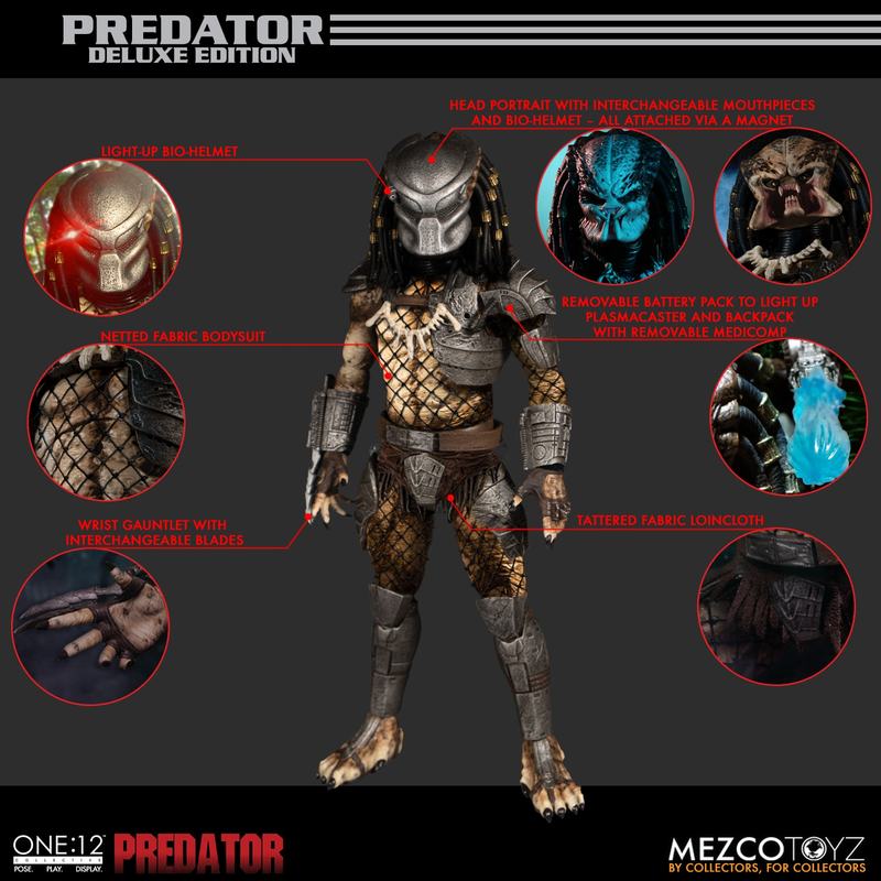 PREDATOR ONE:12 COLLECTIVE PREDATOR DELUXE EDITION (PREORDER) - Action figure -  MEZCO TOYS